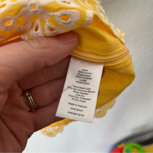 Talbots Top Women's XL Embellished Border Peplum Embroidered Coastal Preppy - Picture 8 of 8